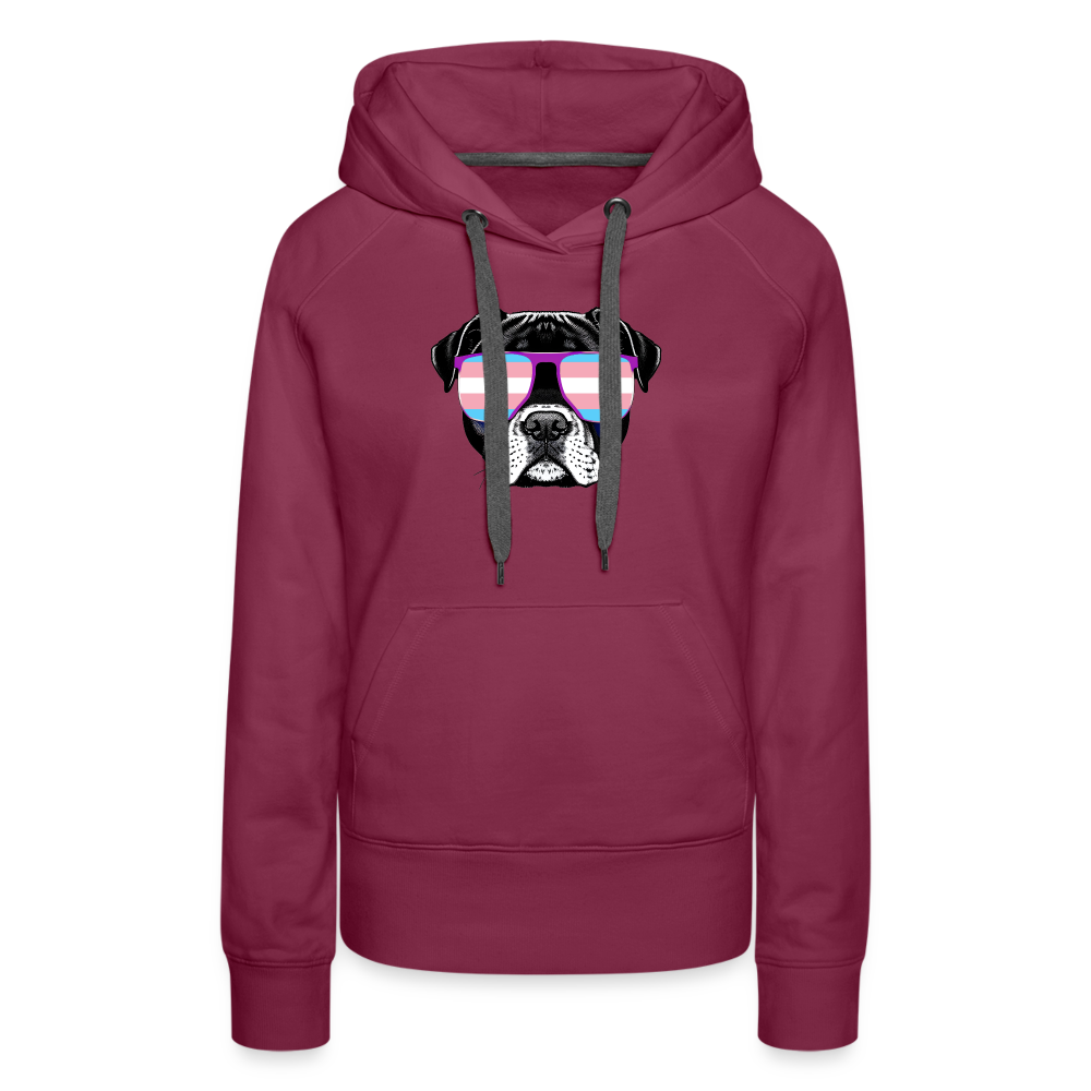 Trans Doggo "Frauen" Hoodie - Bordeaux