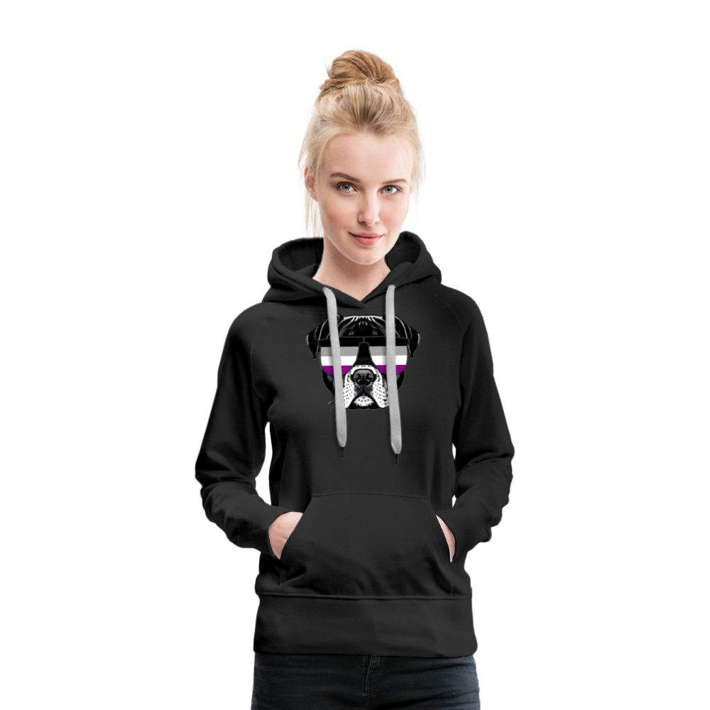 Asexual Doggo "Frauen" Hoodie - Schwarz