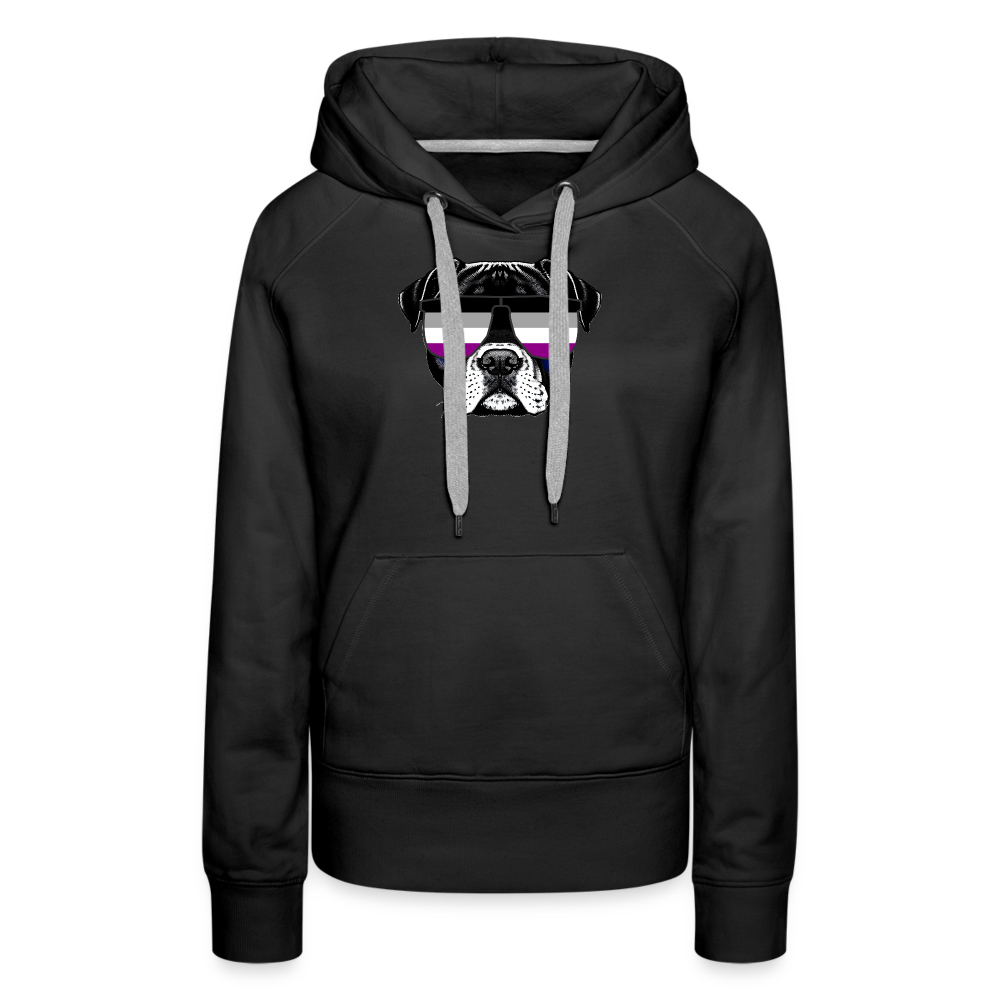 Asexual Doggo "Frauen" Hoodie - Schwarz