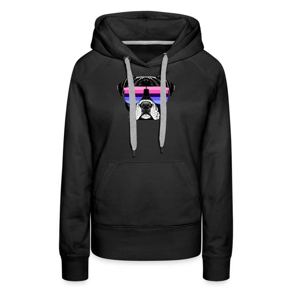 Omnisexual Doggo "Frauen" Hoodie - Schwarz