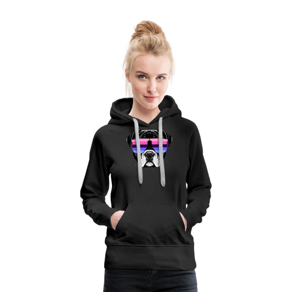 Omnisexual Doggo "Frauen" Hoodie - Schwarz