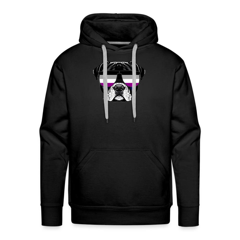 Asexual Doggo "Männer" Hoodie - Schwarz