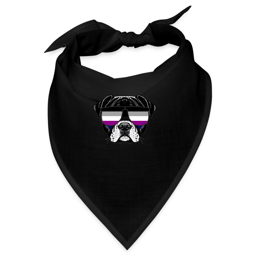 Asexual Doggo Bandana - Schwarz