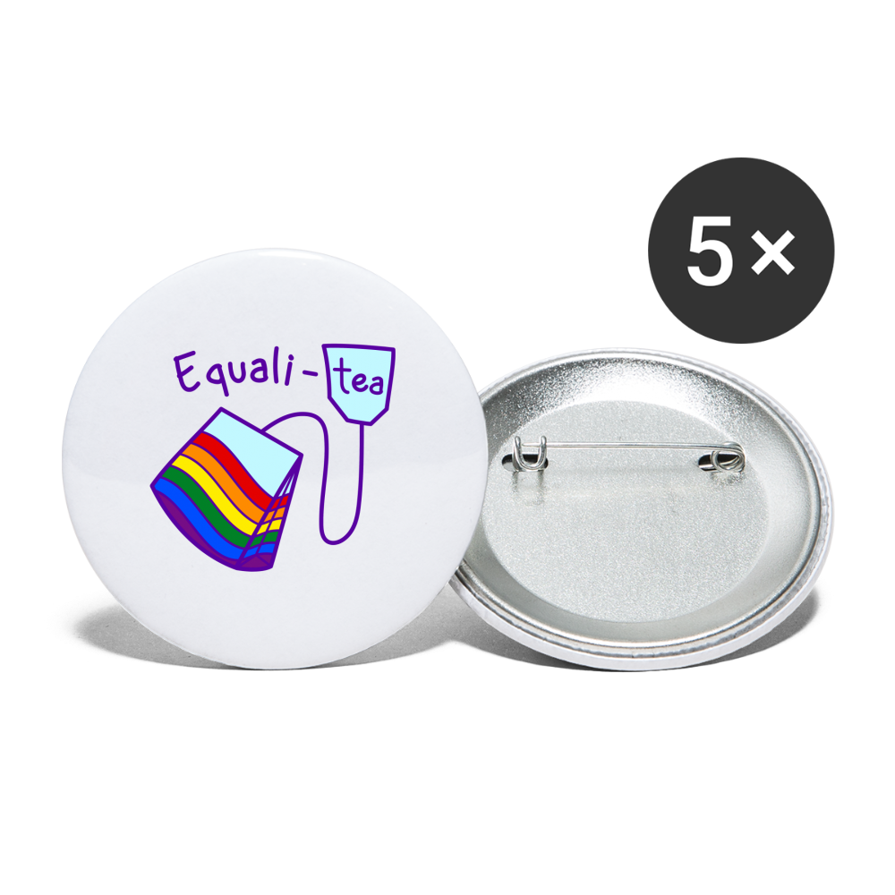 Equalitea Buttons klein 5x - weiß