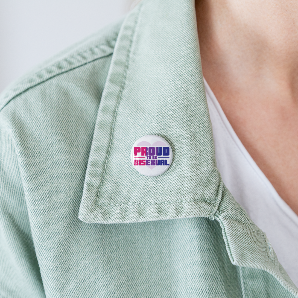 Proud to be Bisexual Buttons klein 5x - weiß