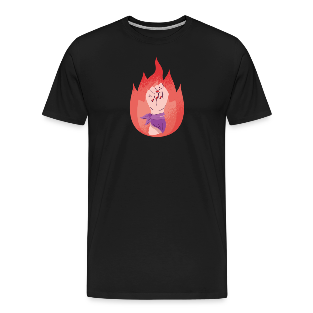Flammenfaust "Männer" T-Shirt - Schwarz