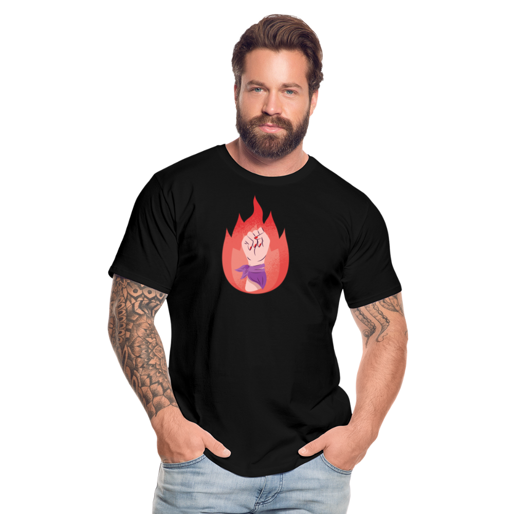 Flammenfaust "Männer" T-Shirt - Schwarz