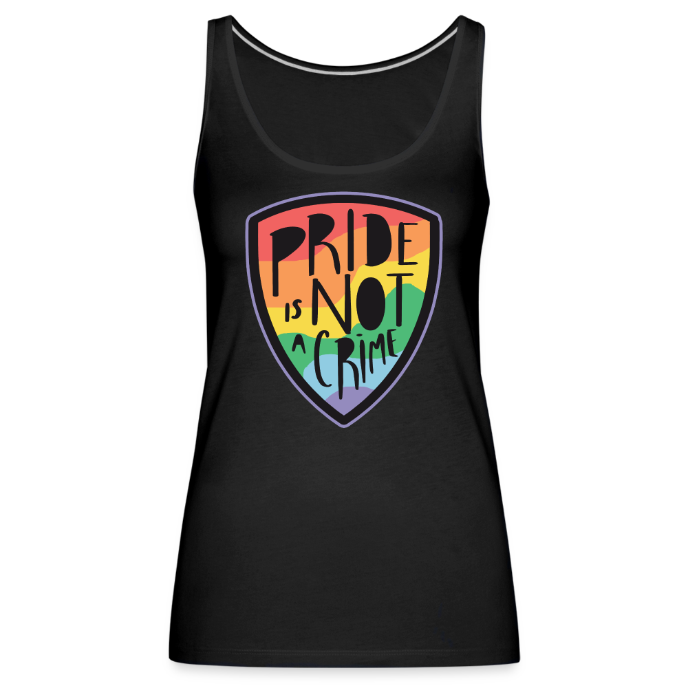 Pride is not a Crime Badge "Frauen" Tank Top - Schwarz