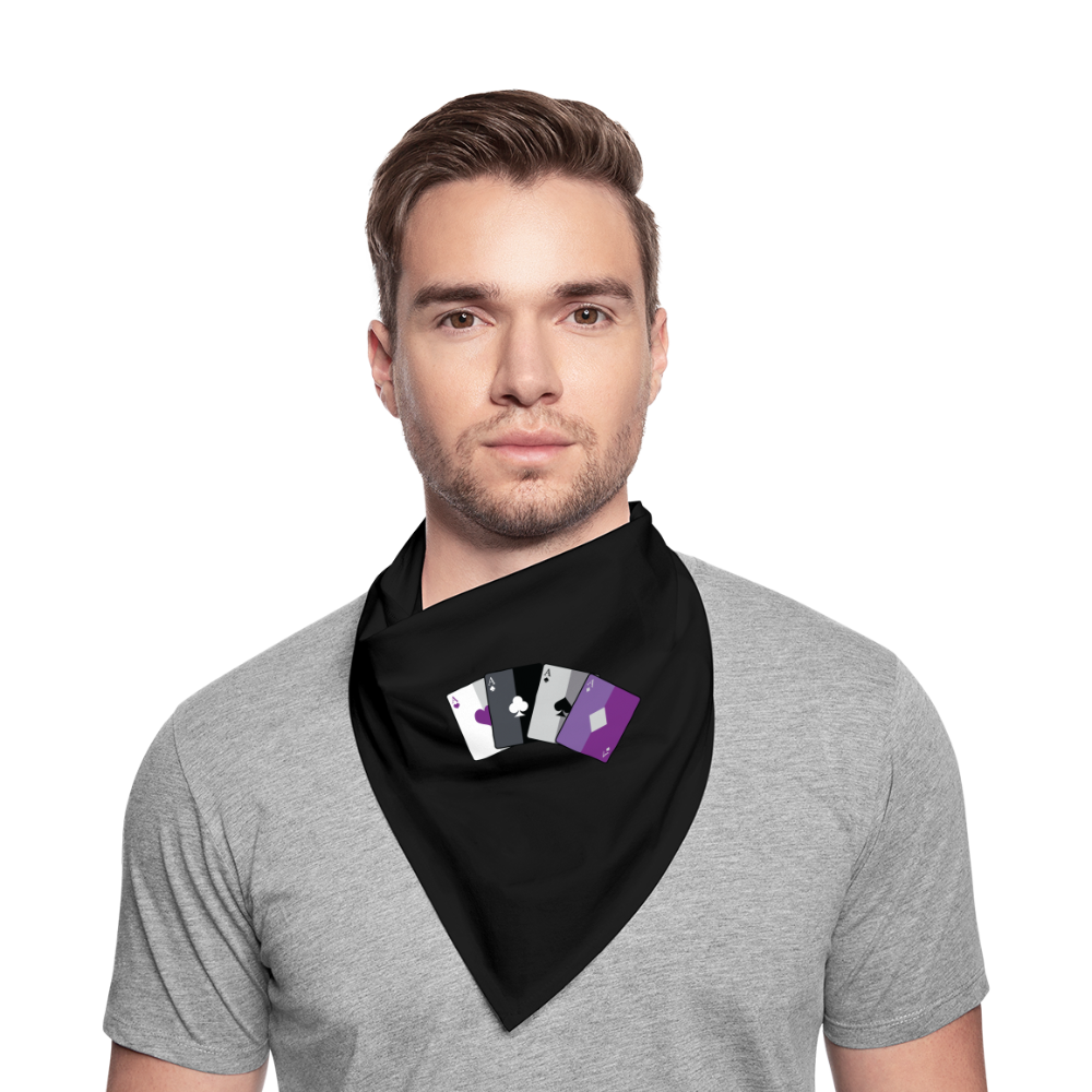 Asexual Spielkarten Bandana - Schwarz