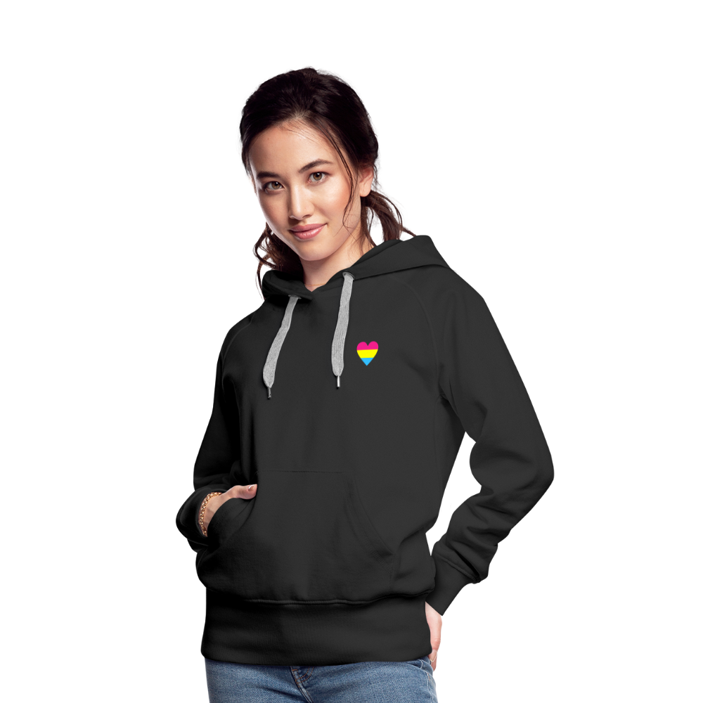 Pan Herz "Frauen" Hoodie - Schwarz