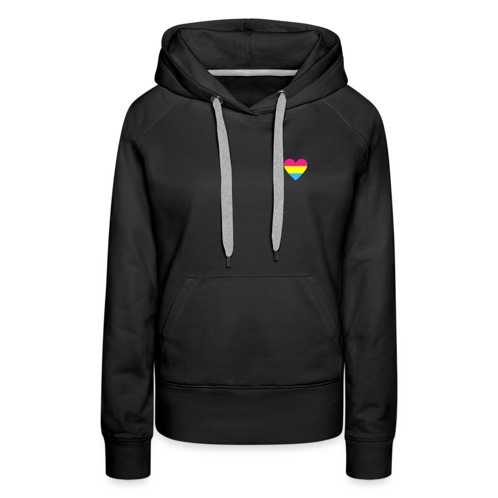 Pan Herz "Frauen" Hoodie - Schwarz