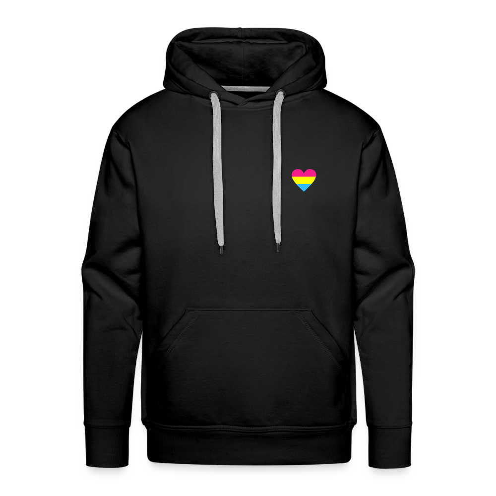 Pan Herz "Männer" Hoodie - Schwarz