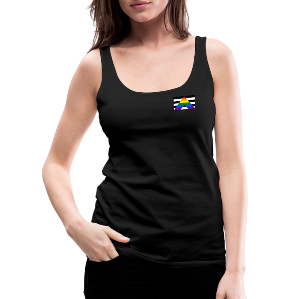 Straight Ally Pride Flag "Frauen" Tank Top - Schwarz