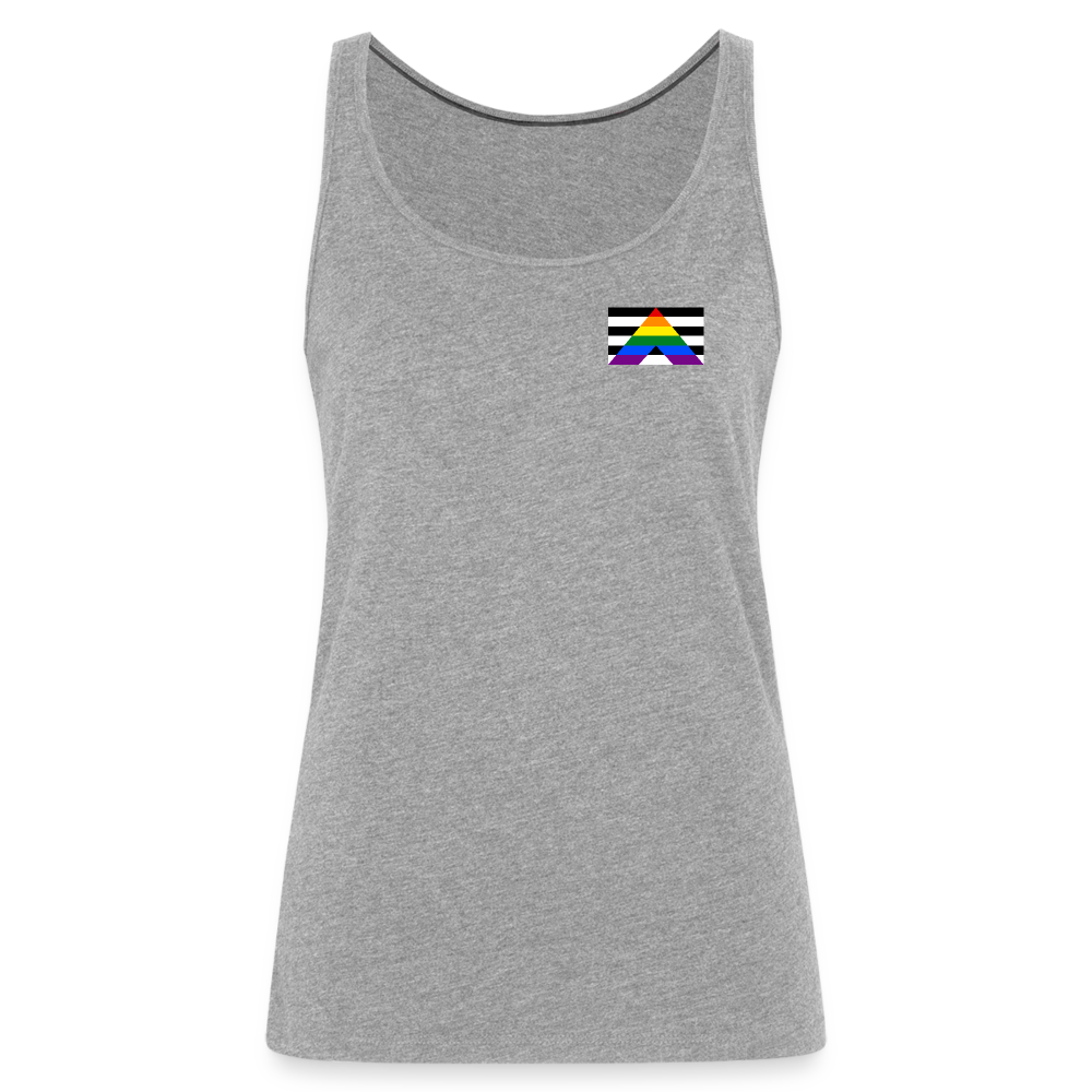 Straight Ally Pride Flag "Frauen" Tank Top - Grau meliert