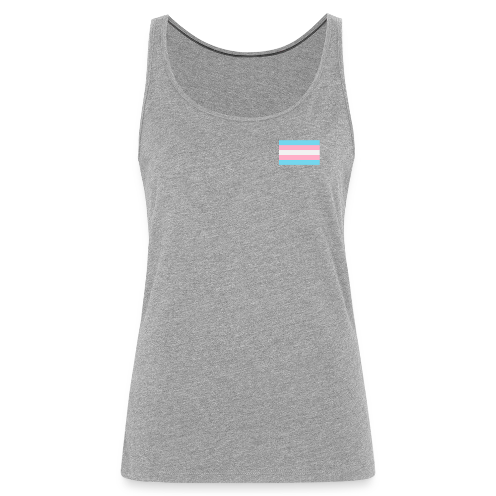 Trans Pride Flag "Frauen" Tank Top - Grau meliert