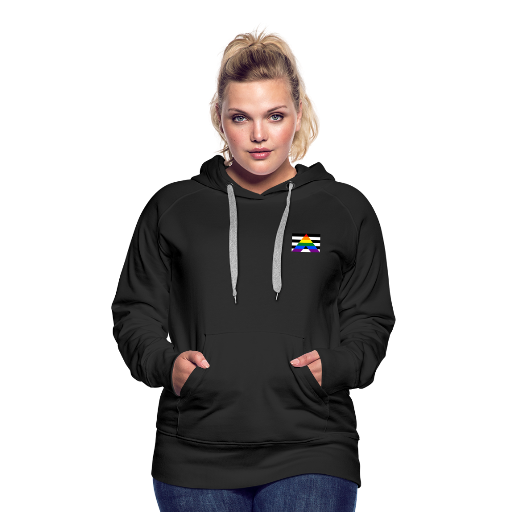Straight Ally Pride Flag "Frauen" Hoodie - Schwarz