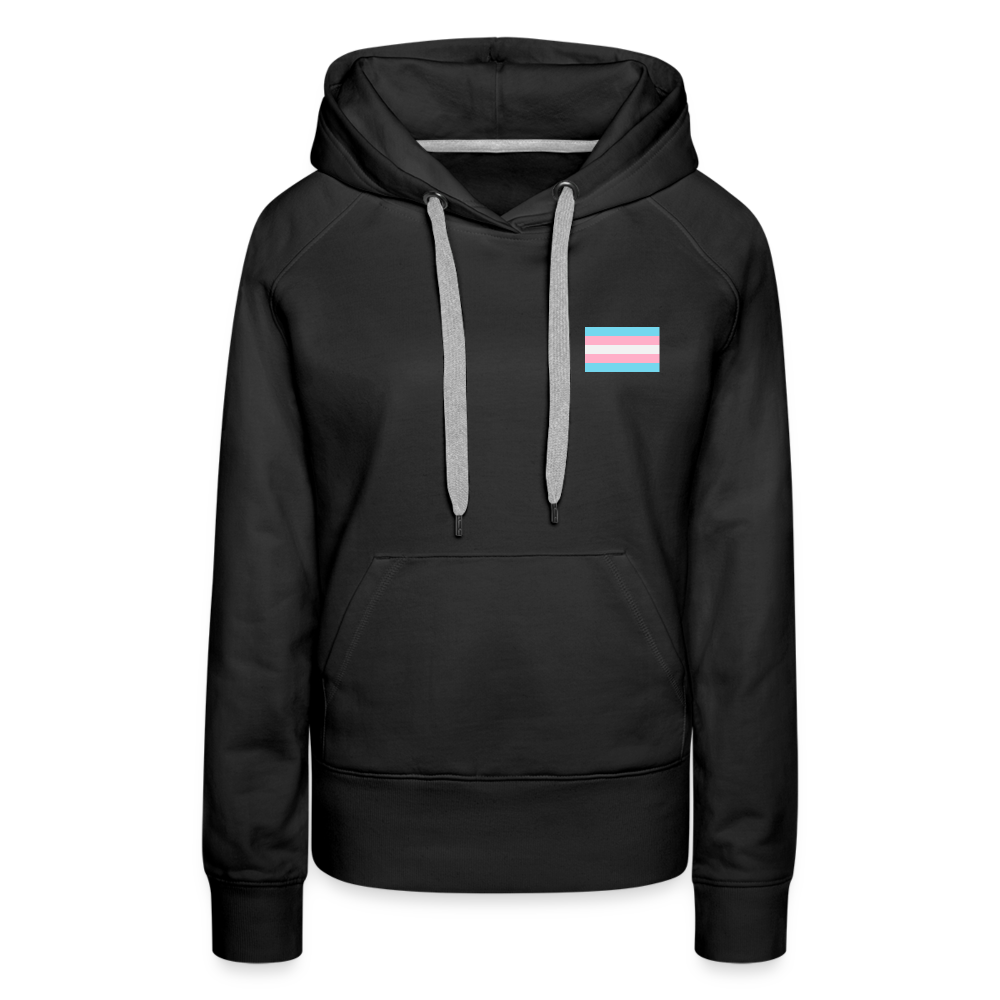 Trans Pride Flag "Frauen" Hoodie - Schwarz