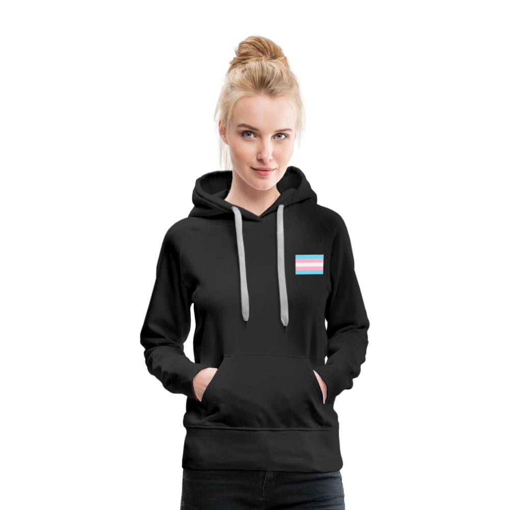 Trans Pride Flag "Frauen" Hoodie - Schwarz