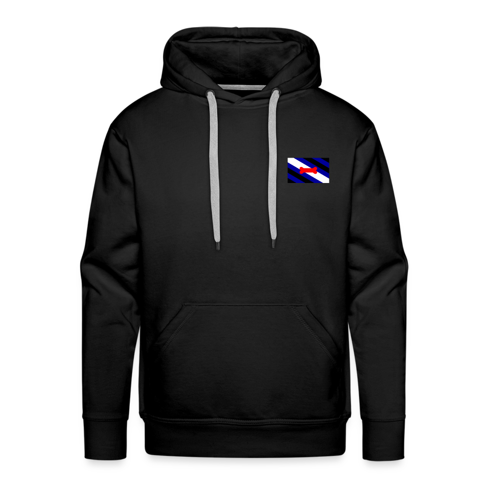 Pupplay Pride Flag "Männer" Hoodie - Schwarz