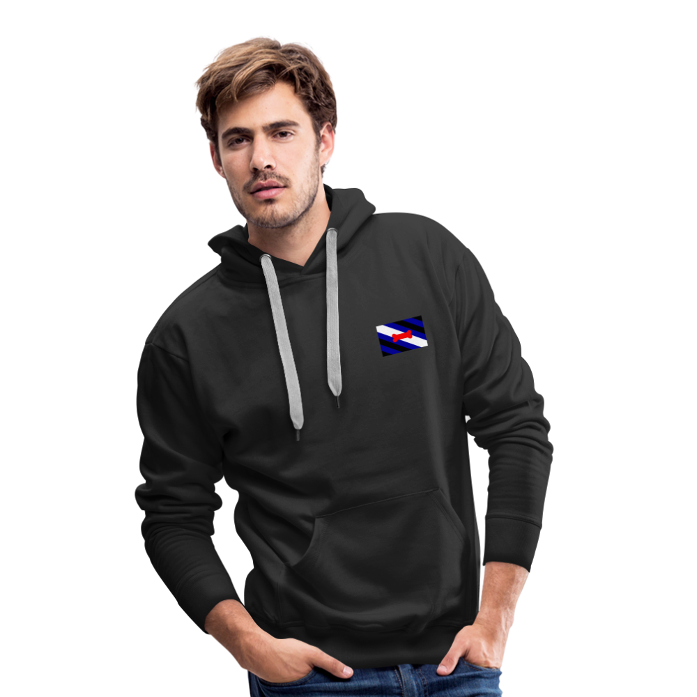 Pupplay Pride Flag "Männer" Hoodie - Schwarz