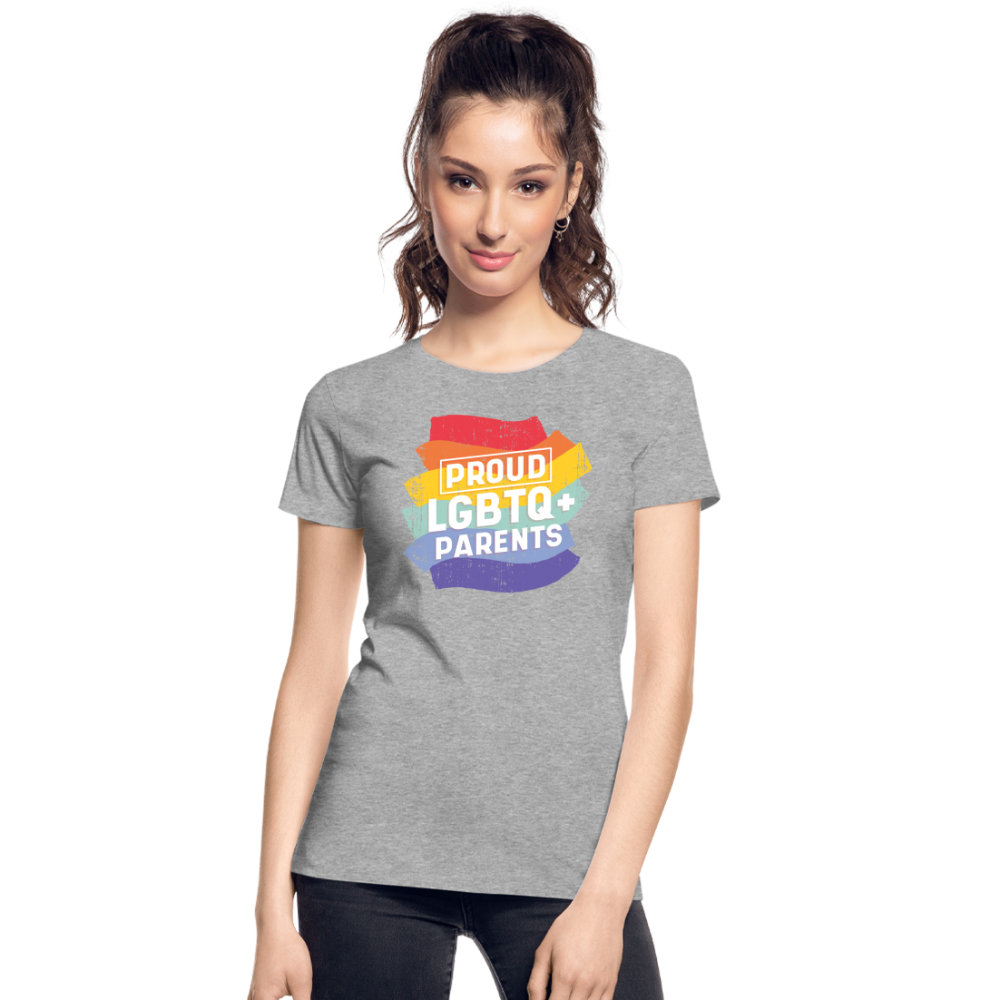 Proud LGBTQ+ Parents "Frauen" T-Shirt - Grau meliert