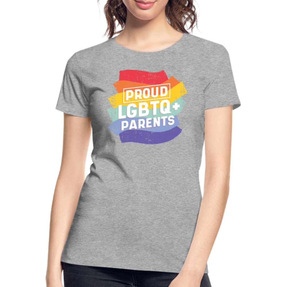 Proud LGBTQ+ Parents "Frauen" T-Shirt - Grau meliert