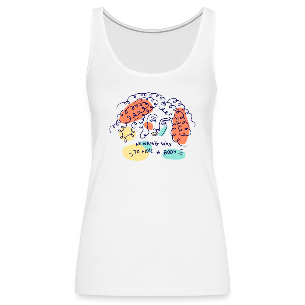 No Wrong Way to have a Body "Frauen" Tank Top - weiß