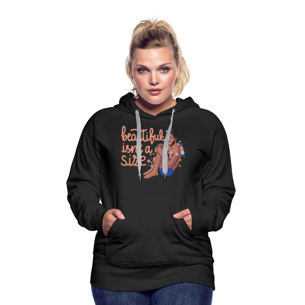 Beautiful isn't a Size "Frauen" Hoodie - Schwarz