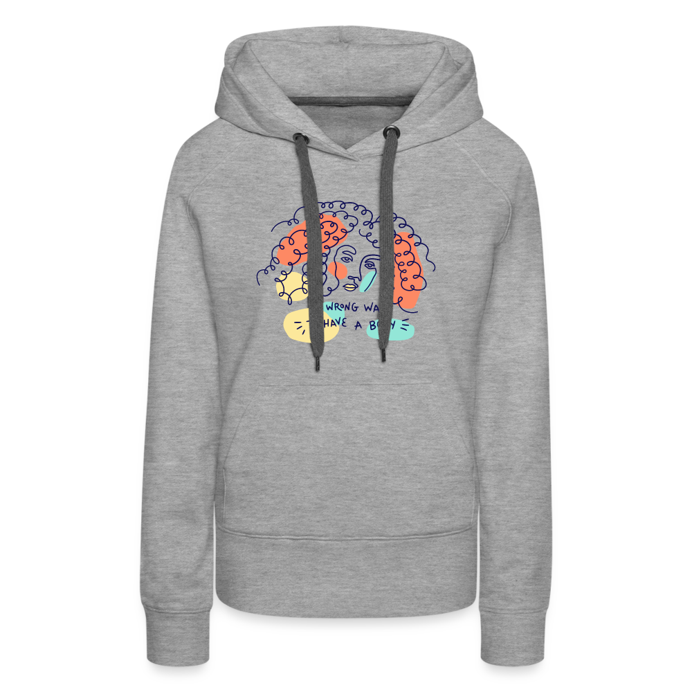 No Wrong Way to have a Body "Frauen" Hoodie - Grau meliert