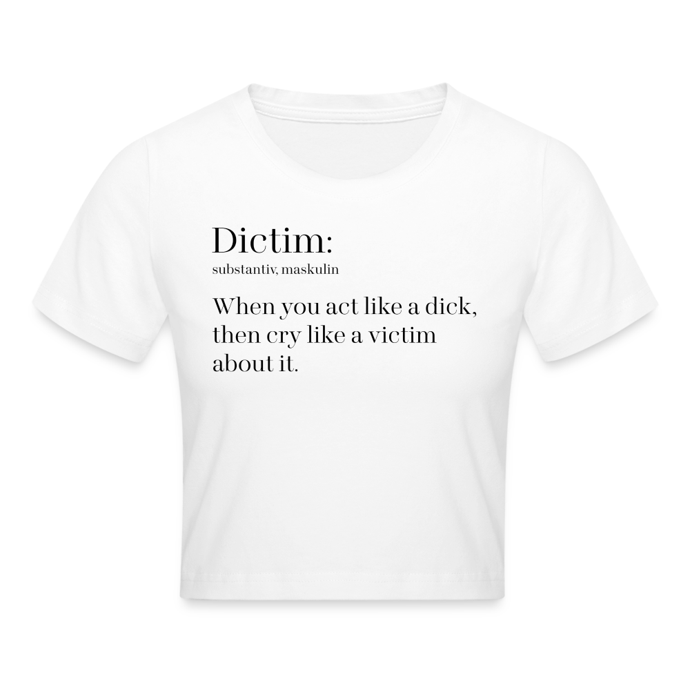 Dictim Cropped T-Shirt - weiß