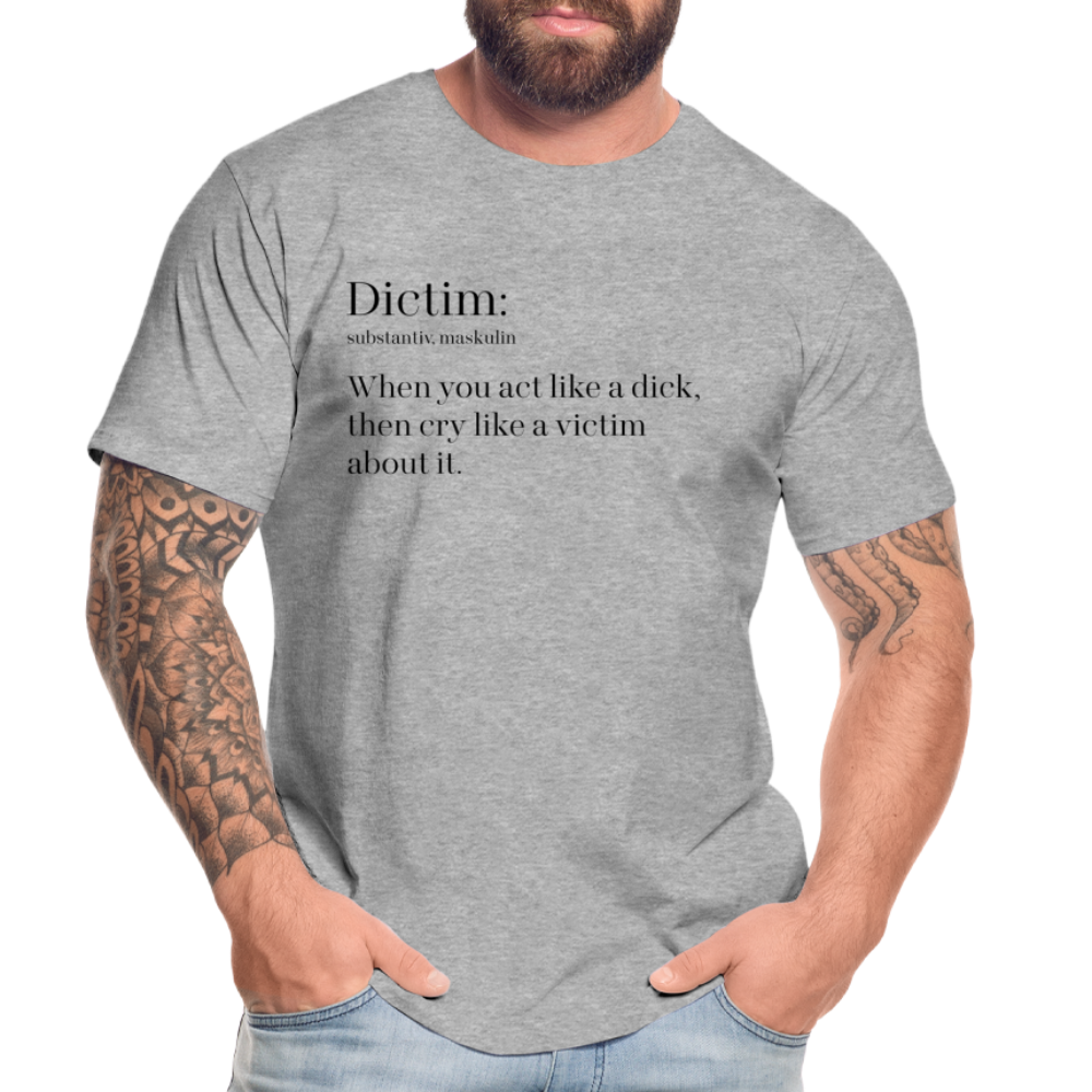 Dictim "Männer" T-Shirt - Grau meliert