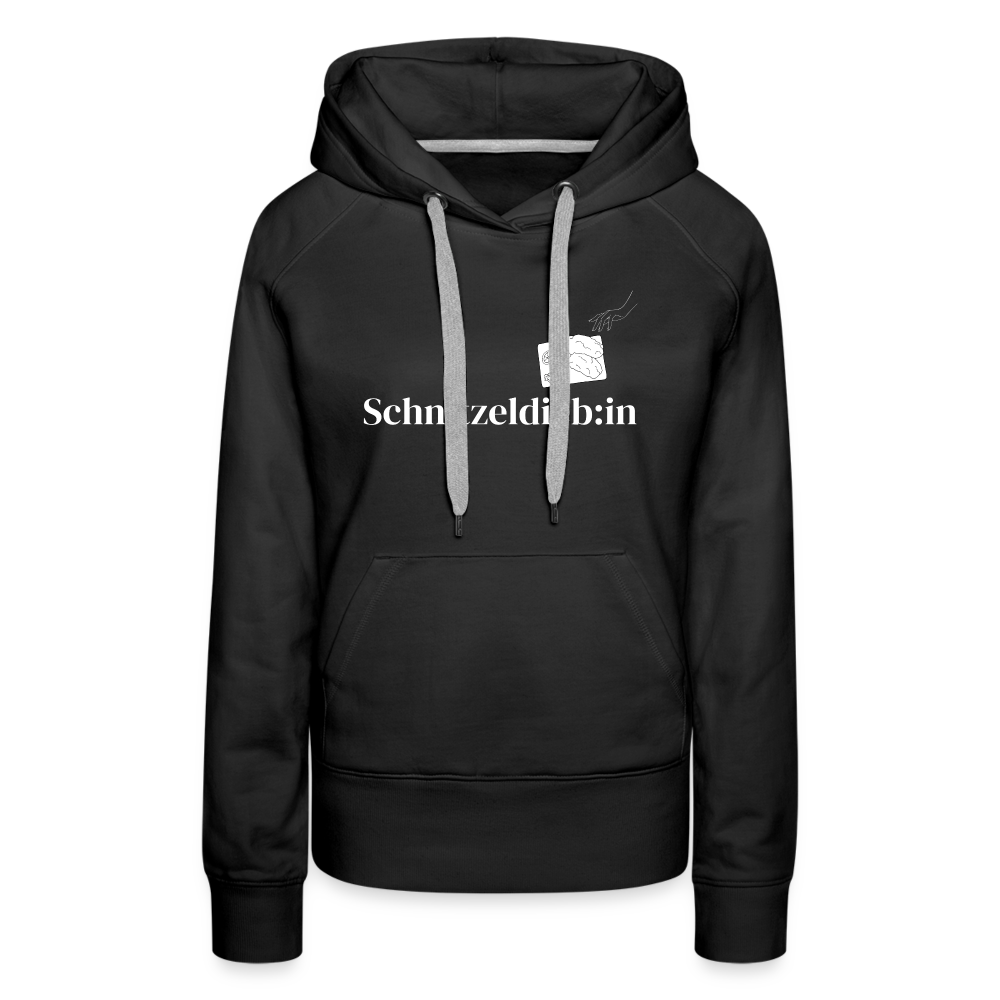Schnitzeldieb:in "Frauen" Hoodie - Schwarz
