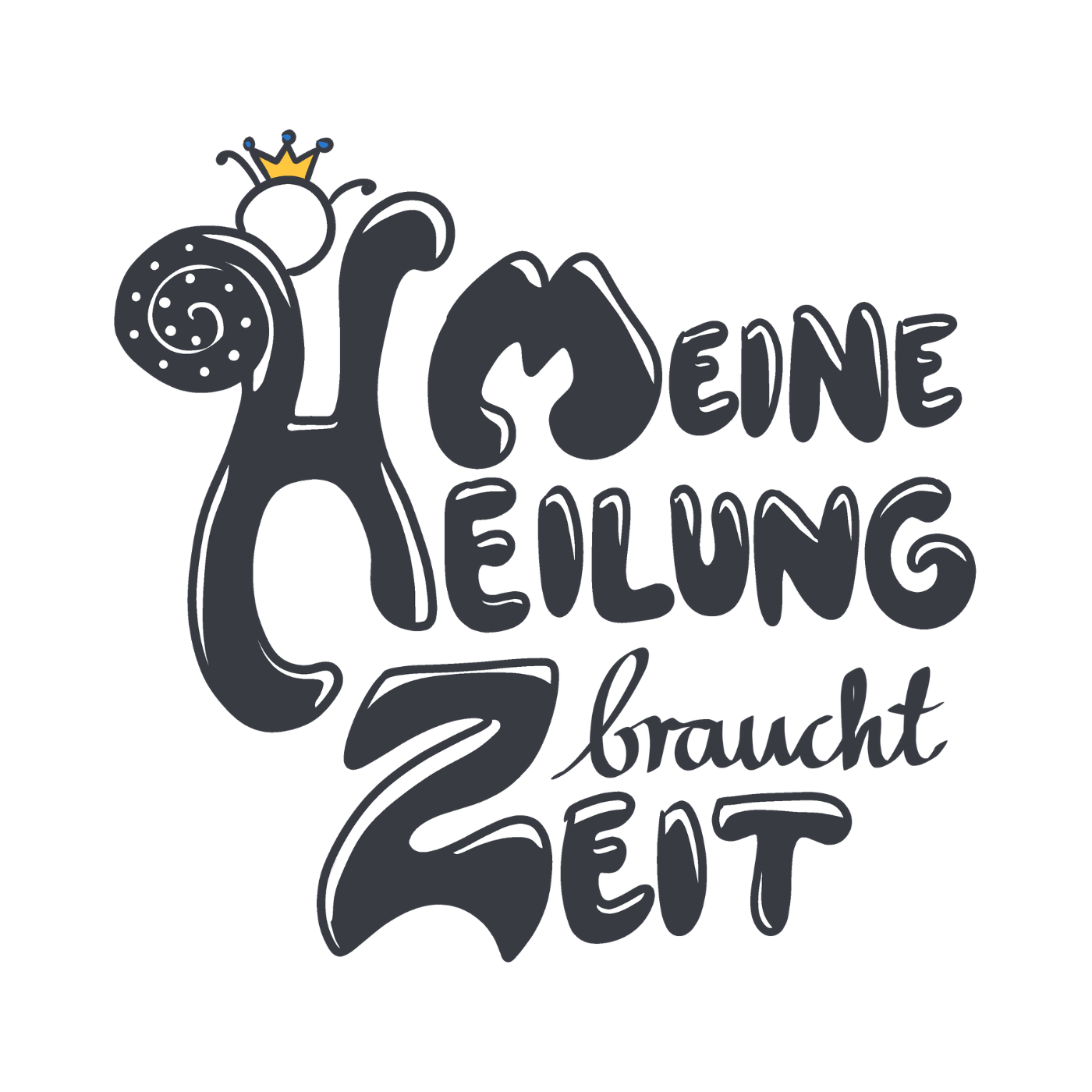 Meine Heilung braucht Zeit "Schwarze Edition" Backprint