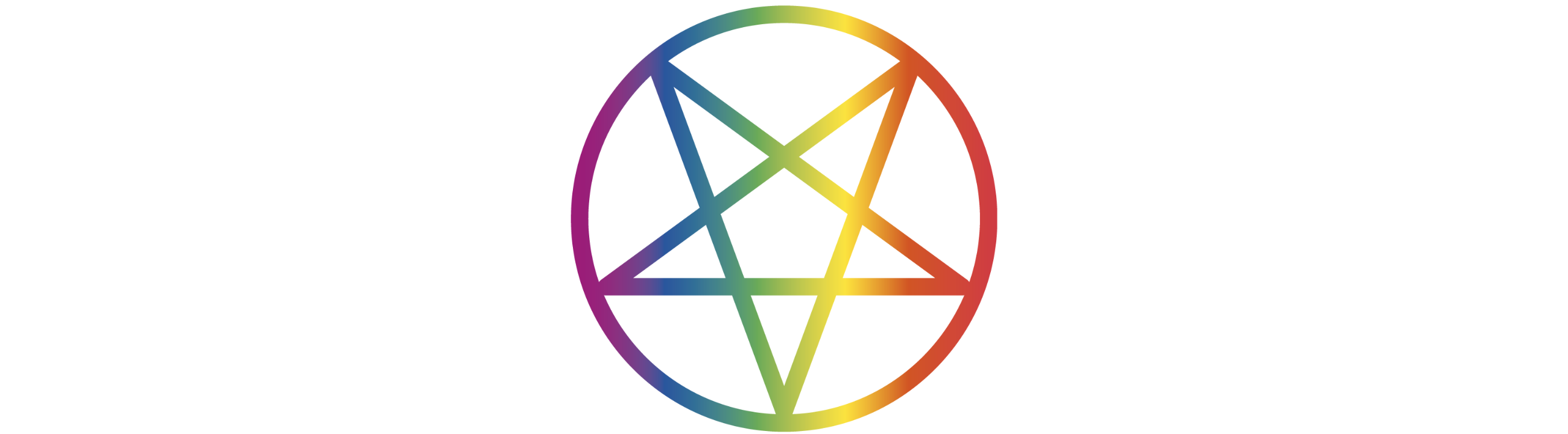 Regenbogen Pentagramm