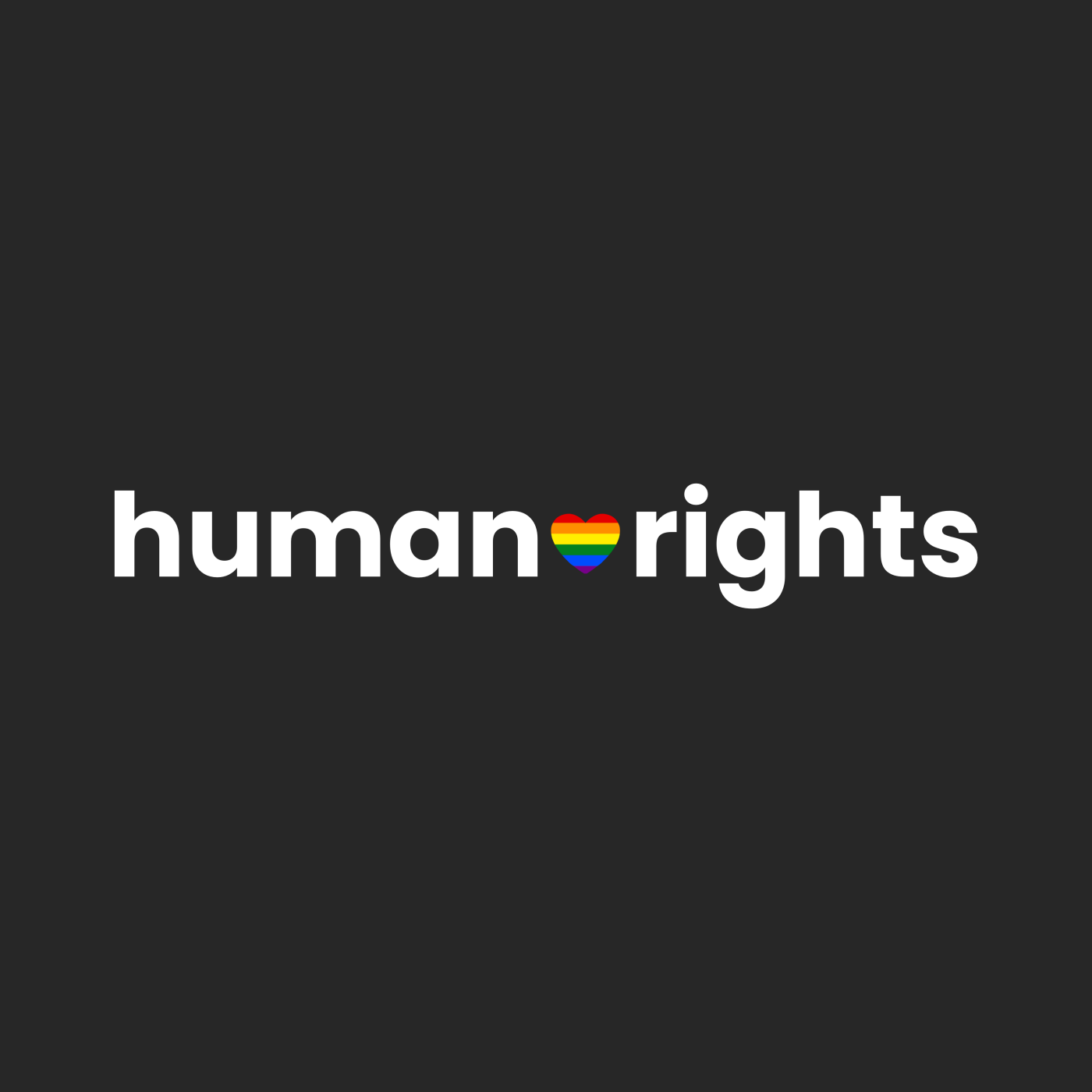 human Rights "Rainbow Heart Edition"