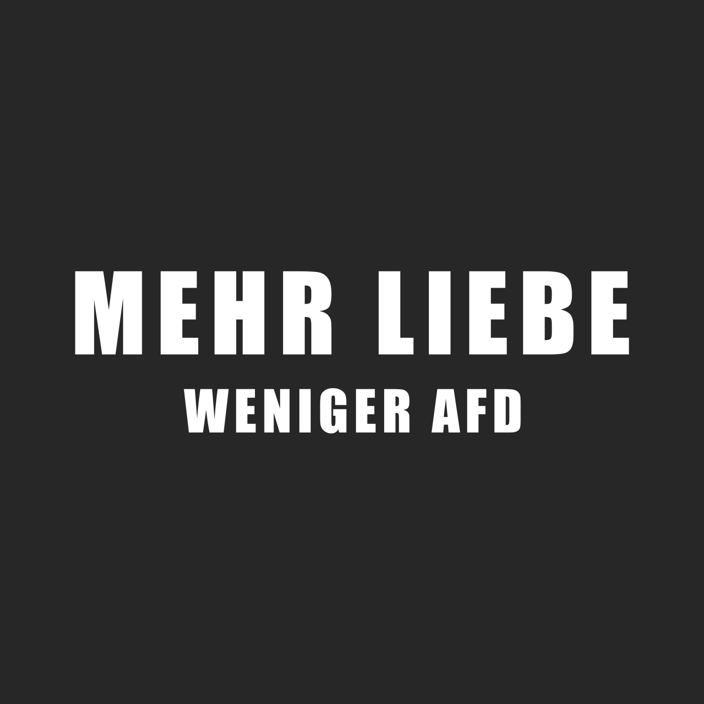 Mehr Lieber Weniger AfD Stick