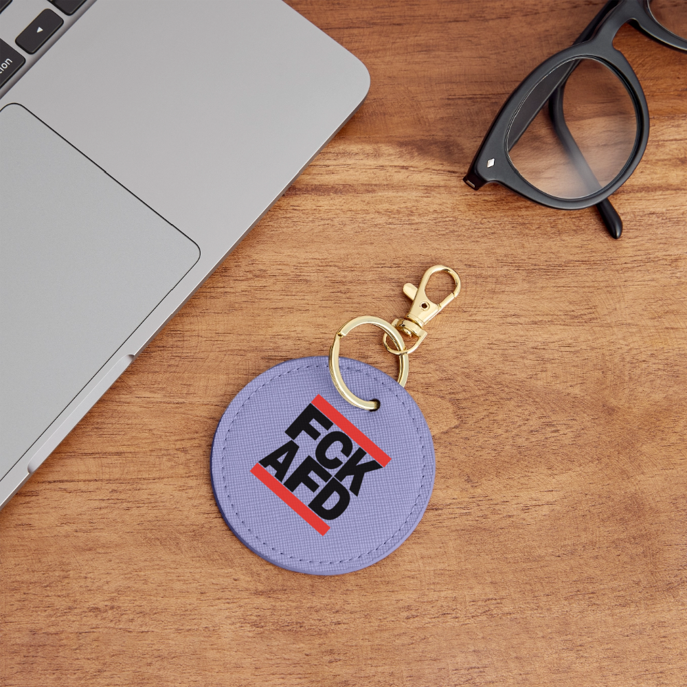 FCK AFD (schwarze Schrift) - BOUTIQUE Schlüsselanhänger - Lavendel