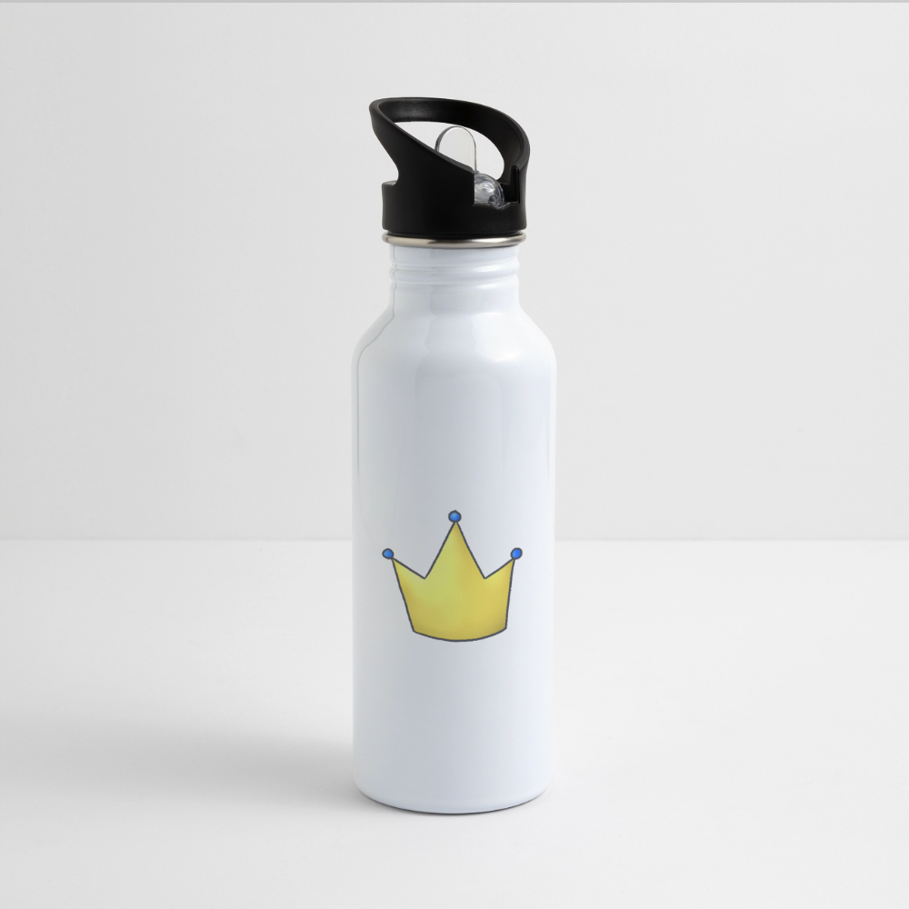 Survivor Queens Logo "Krone Edition" - Trinkflasche - Weiß