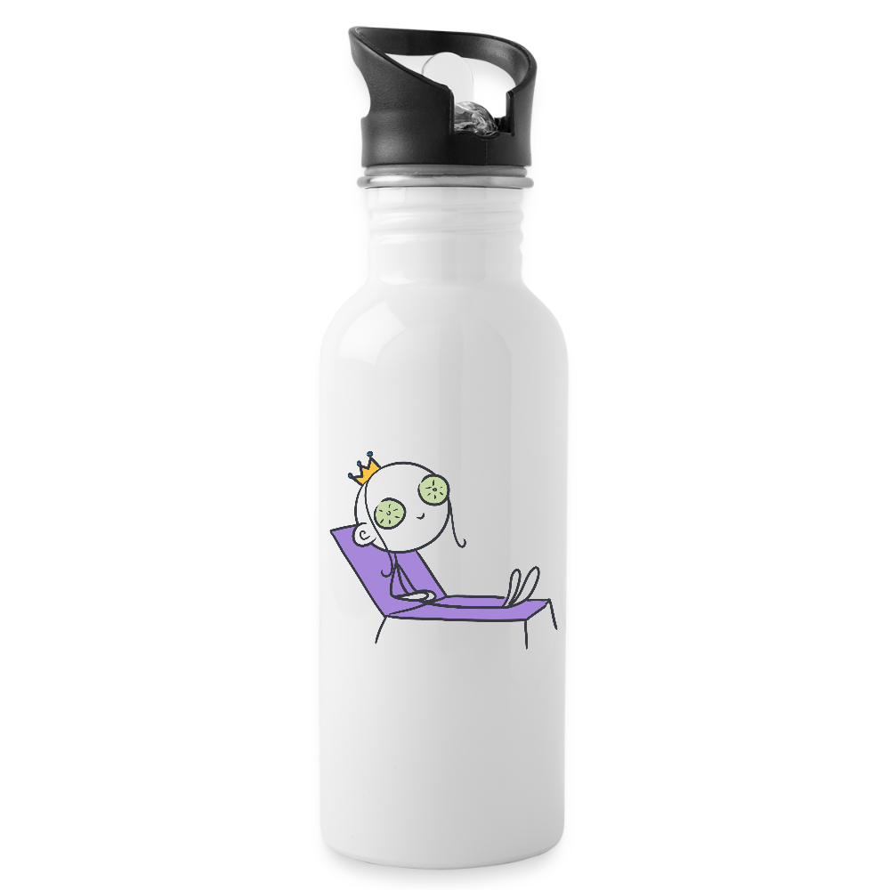 Seelenmännchen "Chill Out Edition" - Trinkflasche - Weiß