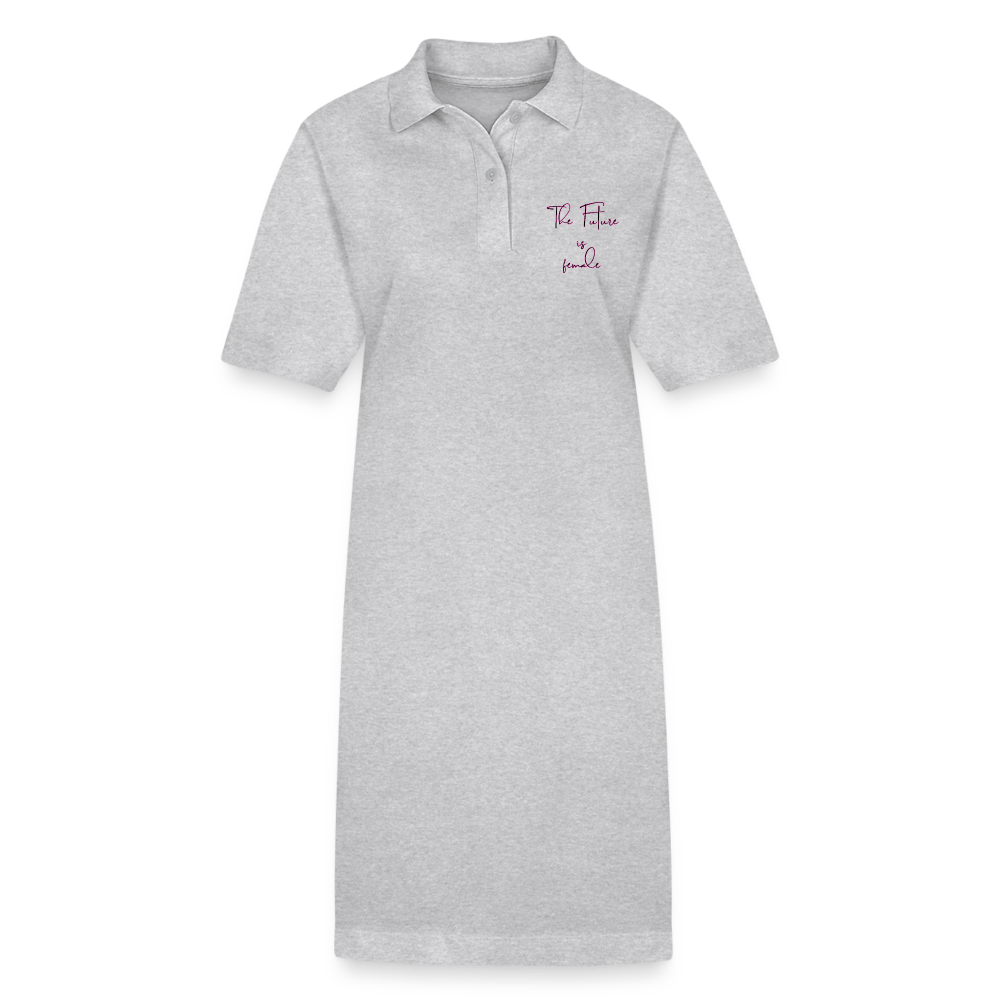 Empowered Women empower Women Backprint "Frauen" Stanley/Stella Bio-Polokleid - Grau meliert