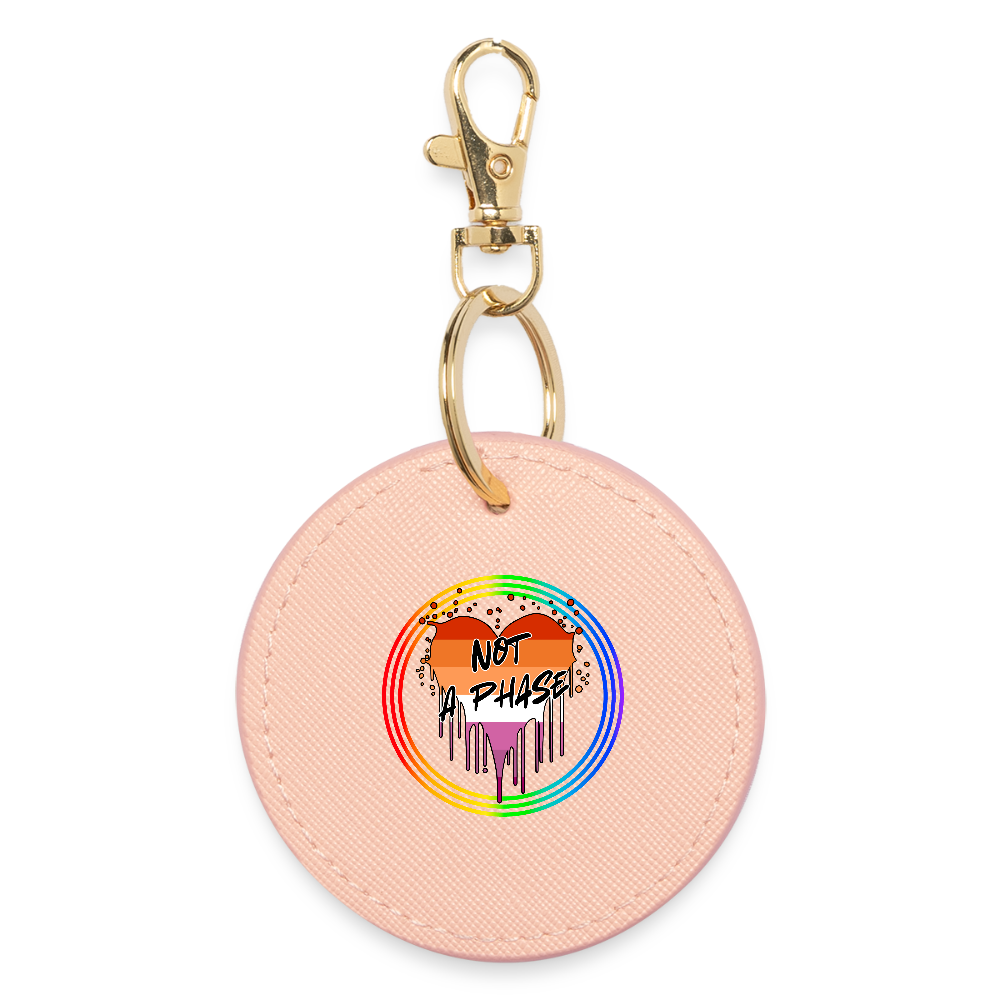 Lesbian Not a Phase "Regenbogenkreis Edition" - BOUTIQUE Schlüsselanhänger - Hellrosa