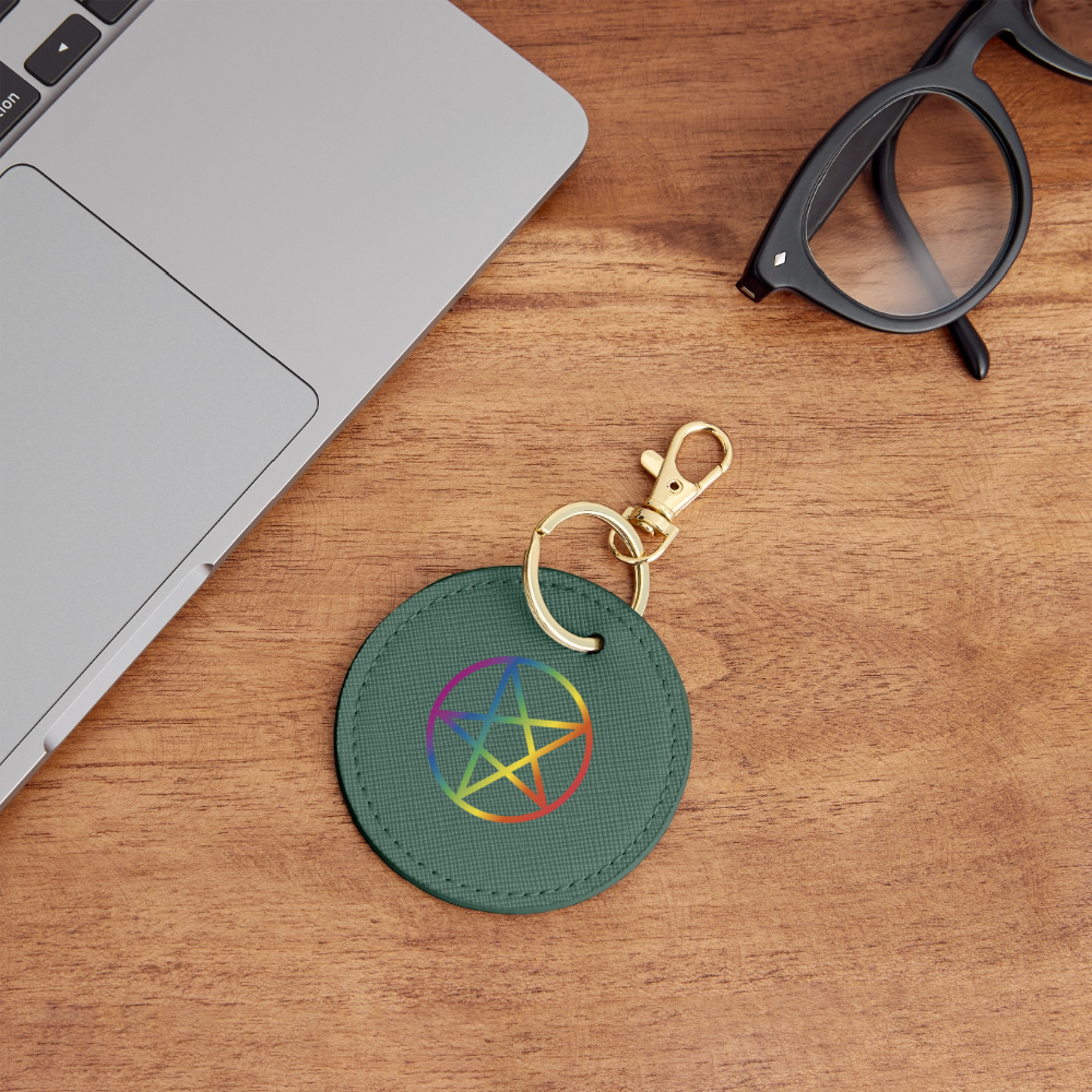 Regenbogen Pentagramm - BOUTIQUE Schlüsselanhänger - Fichte