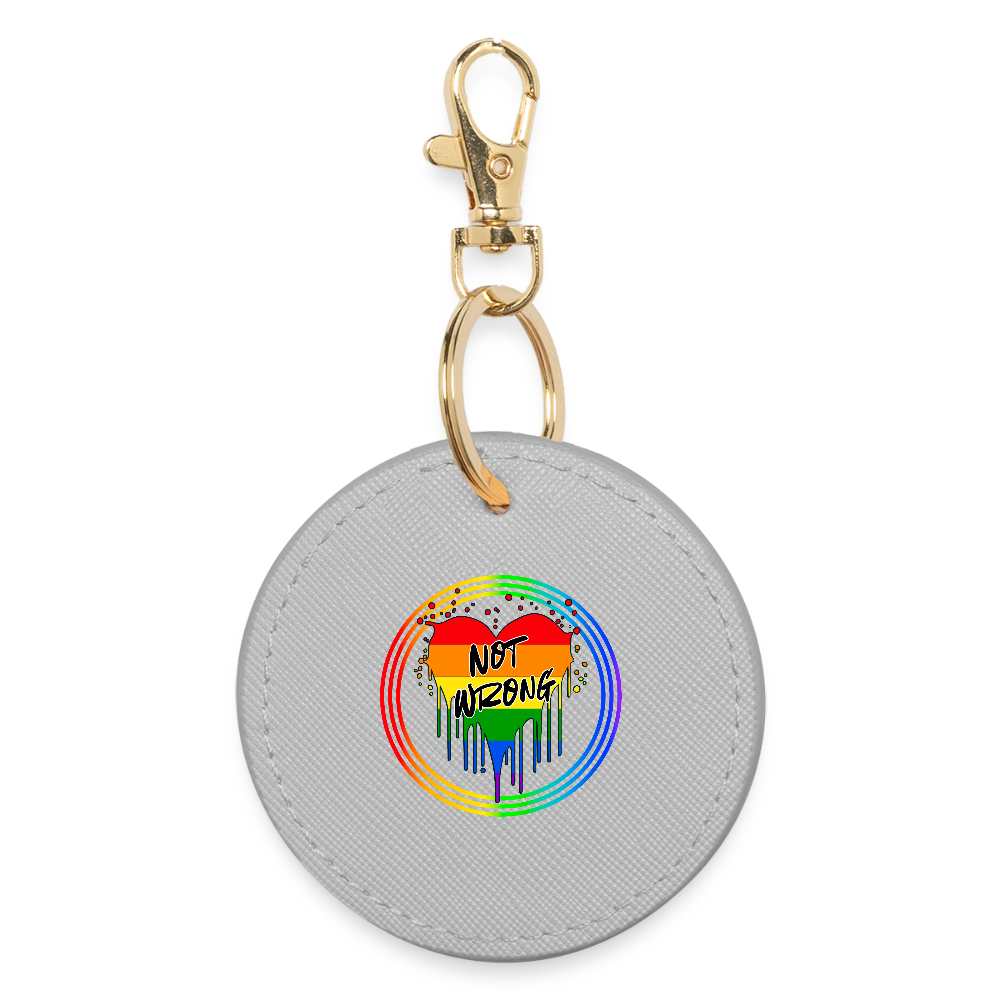Queer Not Wrong "Regenbogenkreis Edition" - BOUTIQUE Schlüsselanhänger - Grau