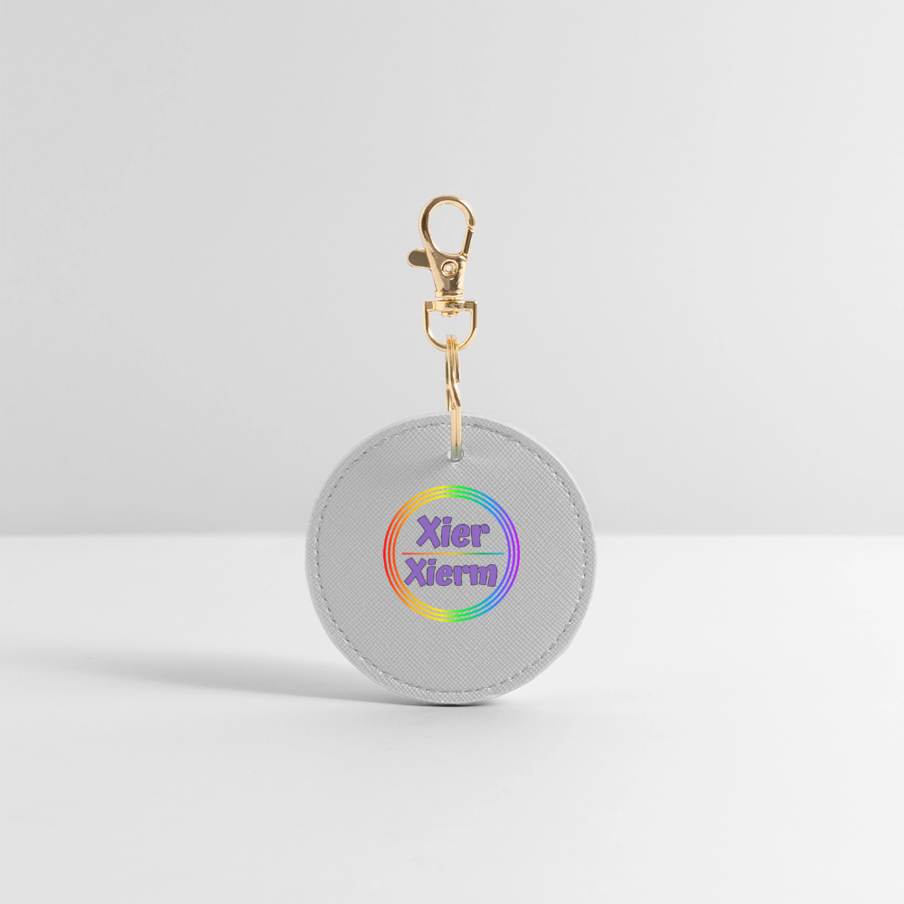 Xier/Xiem Pronomen Regenbogenkreis - BOUTIQUE Schlüsselanhänger - Grau