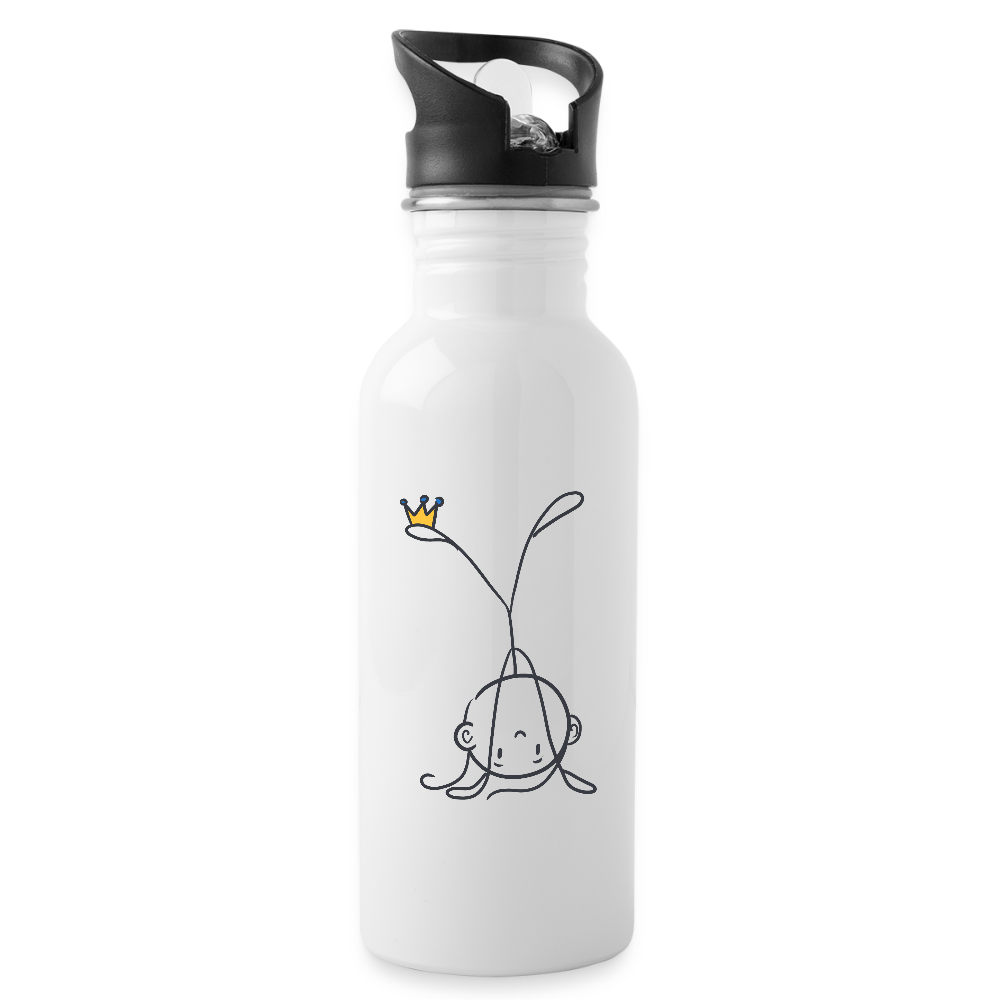 Seelenmännchen "Handstand Edition" - Trinkflasche - Weiß