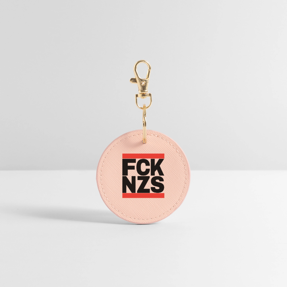 FCK NZS (schwarze Schrift) - BOUTIQUE Schlüsselanhänger - Hellrosa