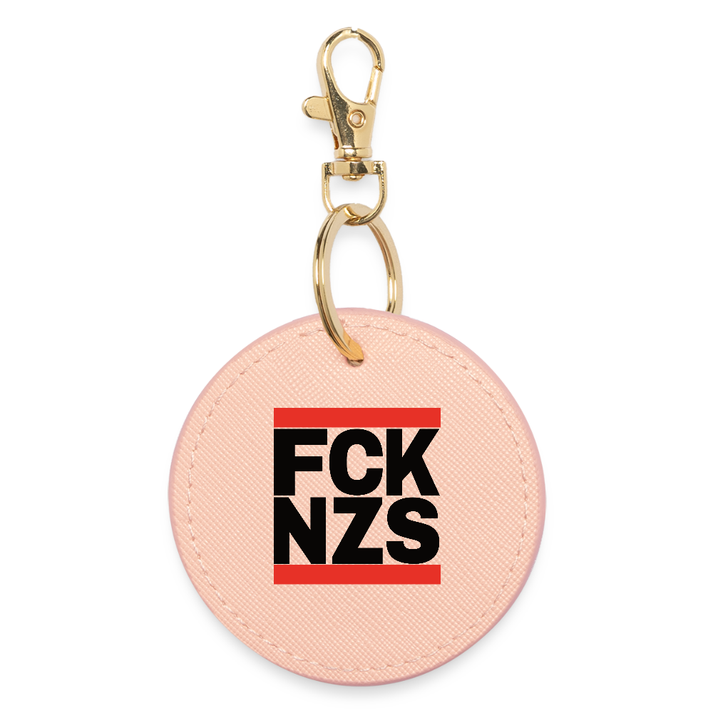 FCK NZS (schwarze Schrift) - BOUTIQUE Schlüsselanhänger - Hellrosa