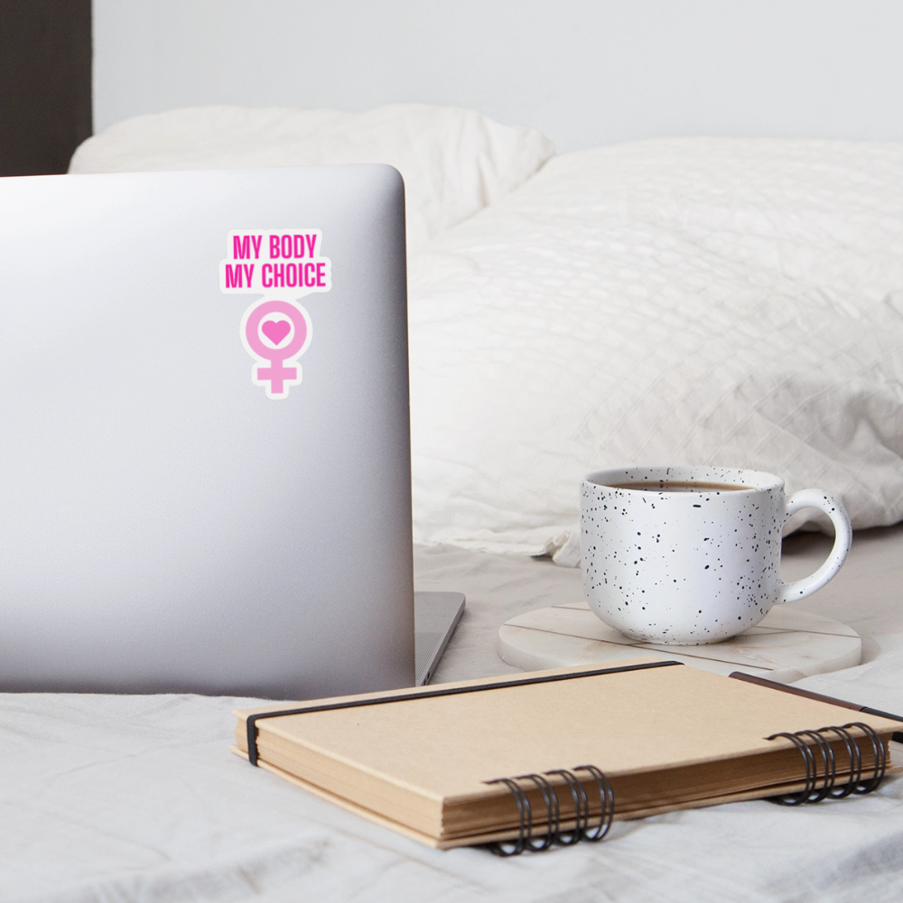 My Body My Choice "Pink Power Edition" - Sticker (groß) - Mattweiß
