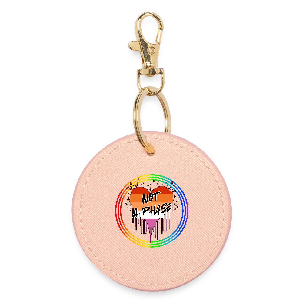 Lesbian Not a Phase "Regenbogenkreis Edition" - BOUTIQUE Schlüsselanhänger - Hellrosa