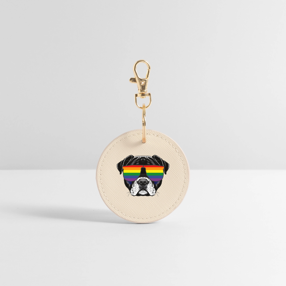 Regenbogen Doggo - BOUTIQUE Schlüsselanhänger - Auster